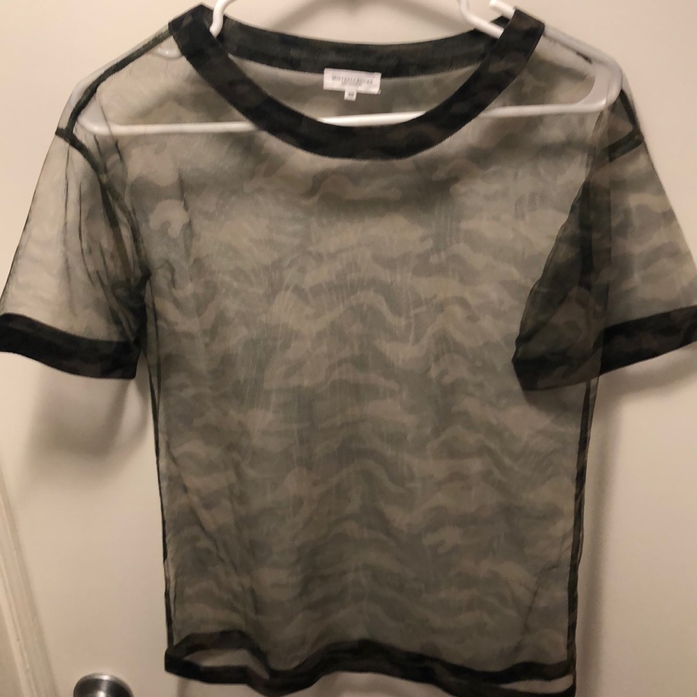 Women’s Mistress Rocks Sheer Camo Top Size XS